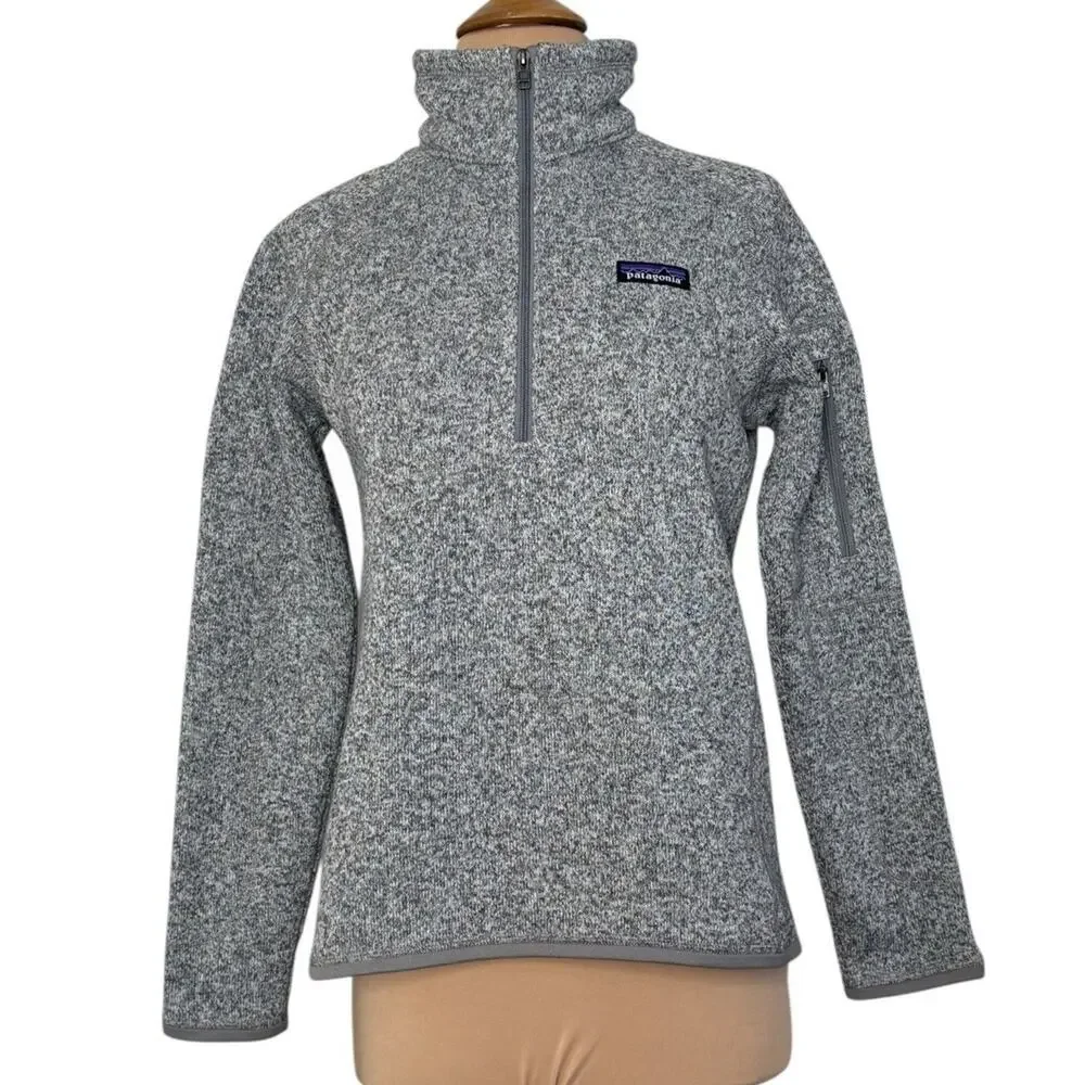PATAGONIA Women's Better Sweater 1/4-Zip Fleece Pullover Recycled Fabric Size S - Picture 3 of 9